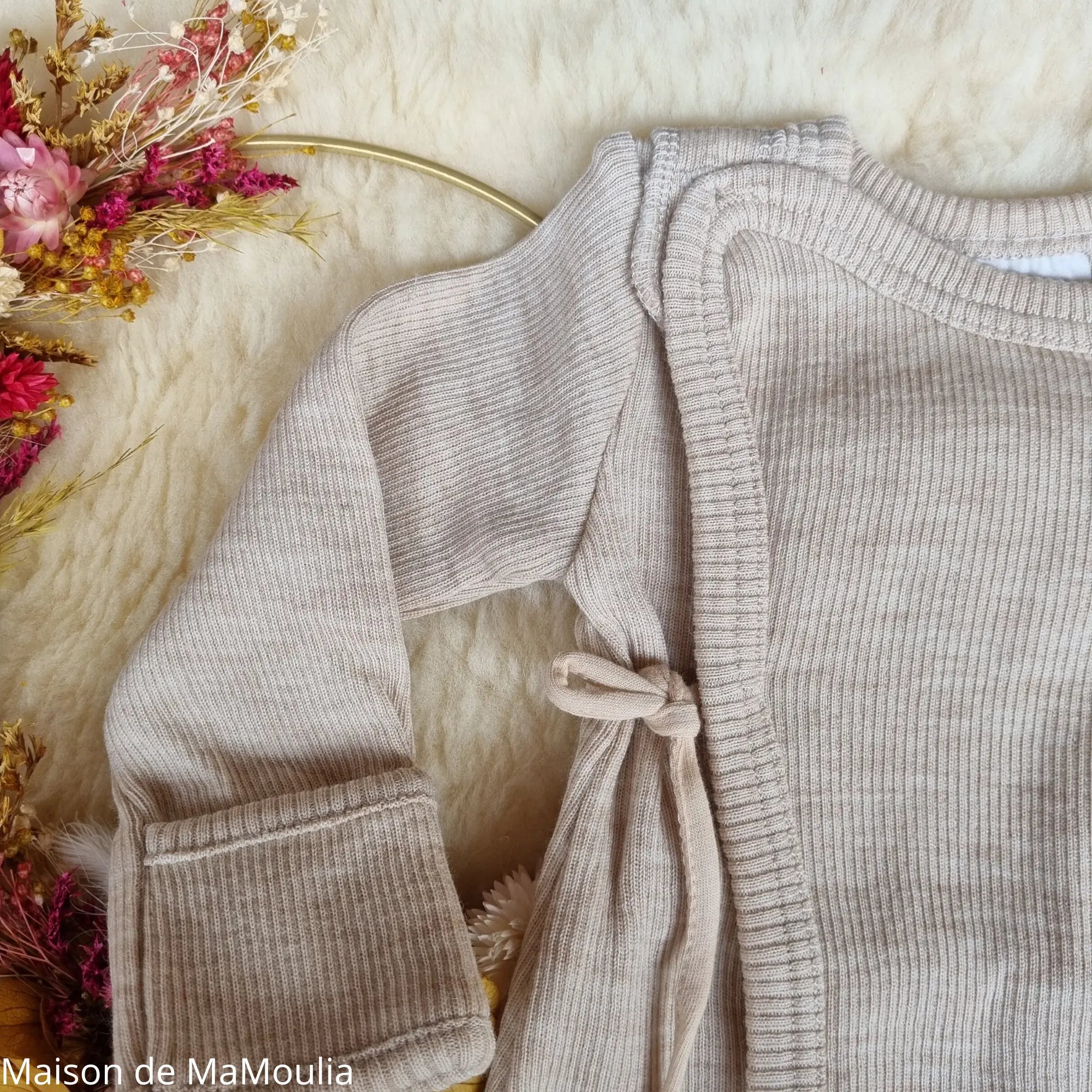 ManyMonths - Kimono Body/shirt évolutif 2 en 1 - laine mérinos ManyMonths