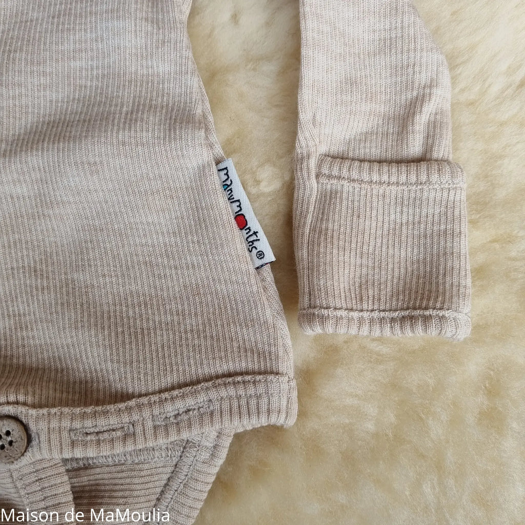 ManyMonths - Kimono Body/shirt évolutif 2 en 1 - laine mérinos ManyMonths