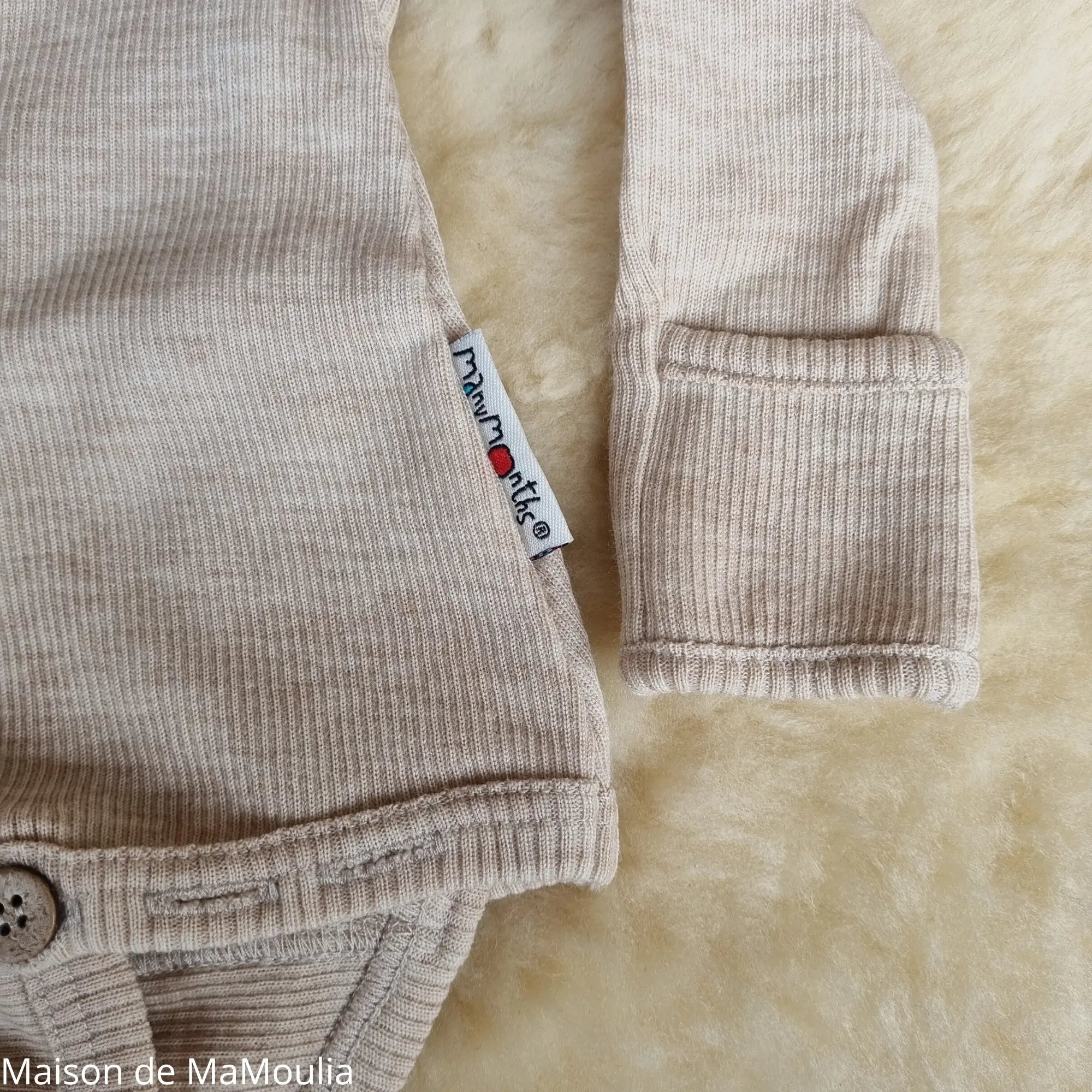 ManyMonths - Kimono Body/shirt évolutif 2 en 1 - laine mérinos ManyMonths