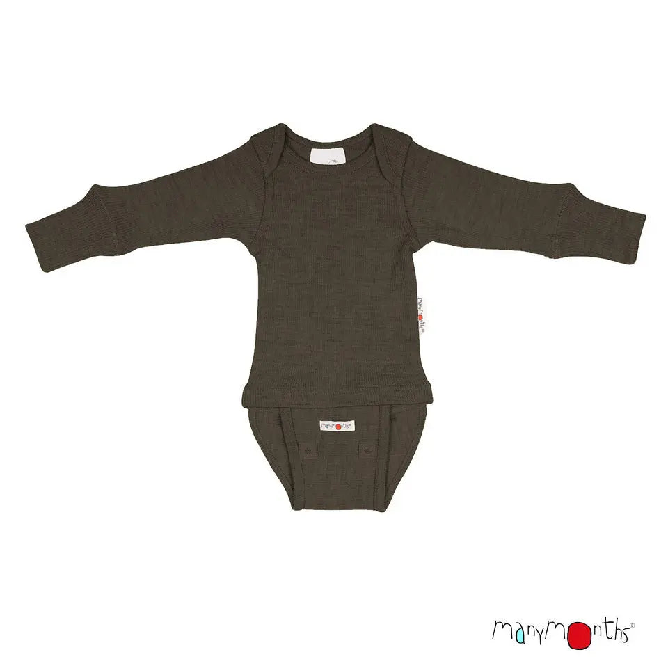 ManyMonths - Body/shirt évolutif 2 en 1 - pure laine mérinos ManyMonths