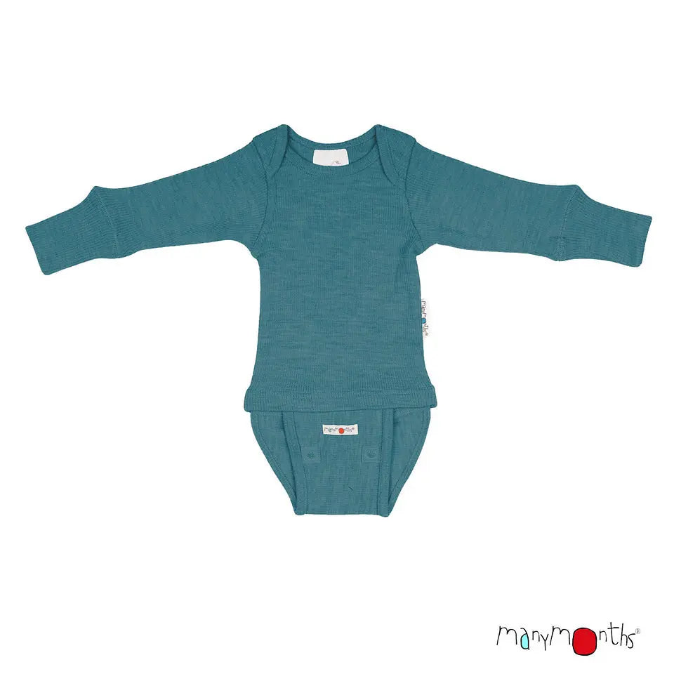 ManyMonths - Body/shirt évolutif 2 en 1 - pure laine mérinos ManyMonths