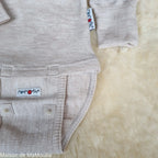 ManyMonths - Body/shirt évolutif 2 en 1 - laine mérinos ManyMonths