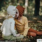 ManyMonths - Bonnet bébé Earflap Beanie - laine mérinos - Kitty ManyMonths