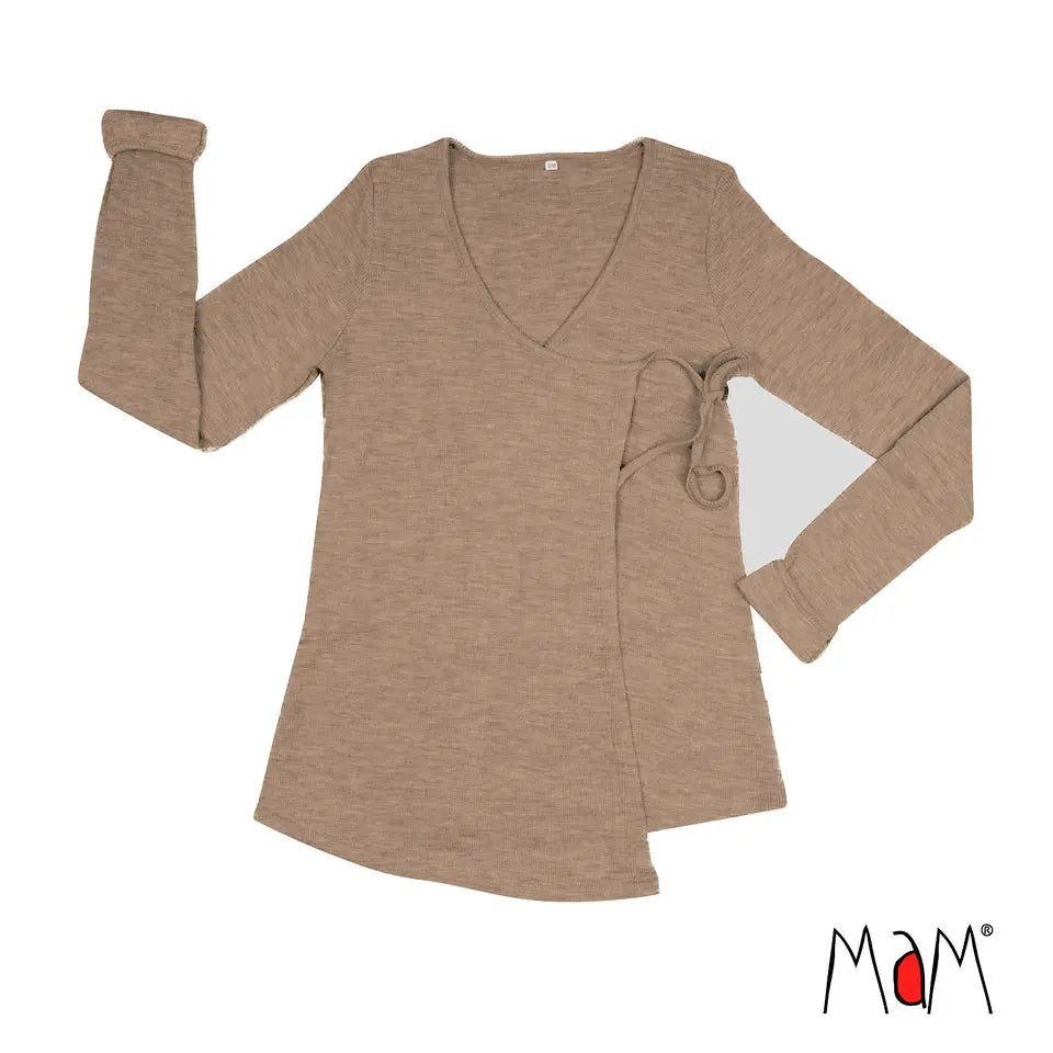MaM - Wrap cardigan cache-cœur, laine mérinos MaM