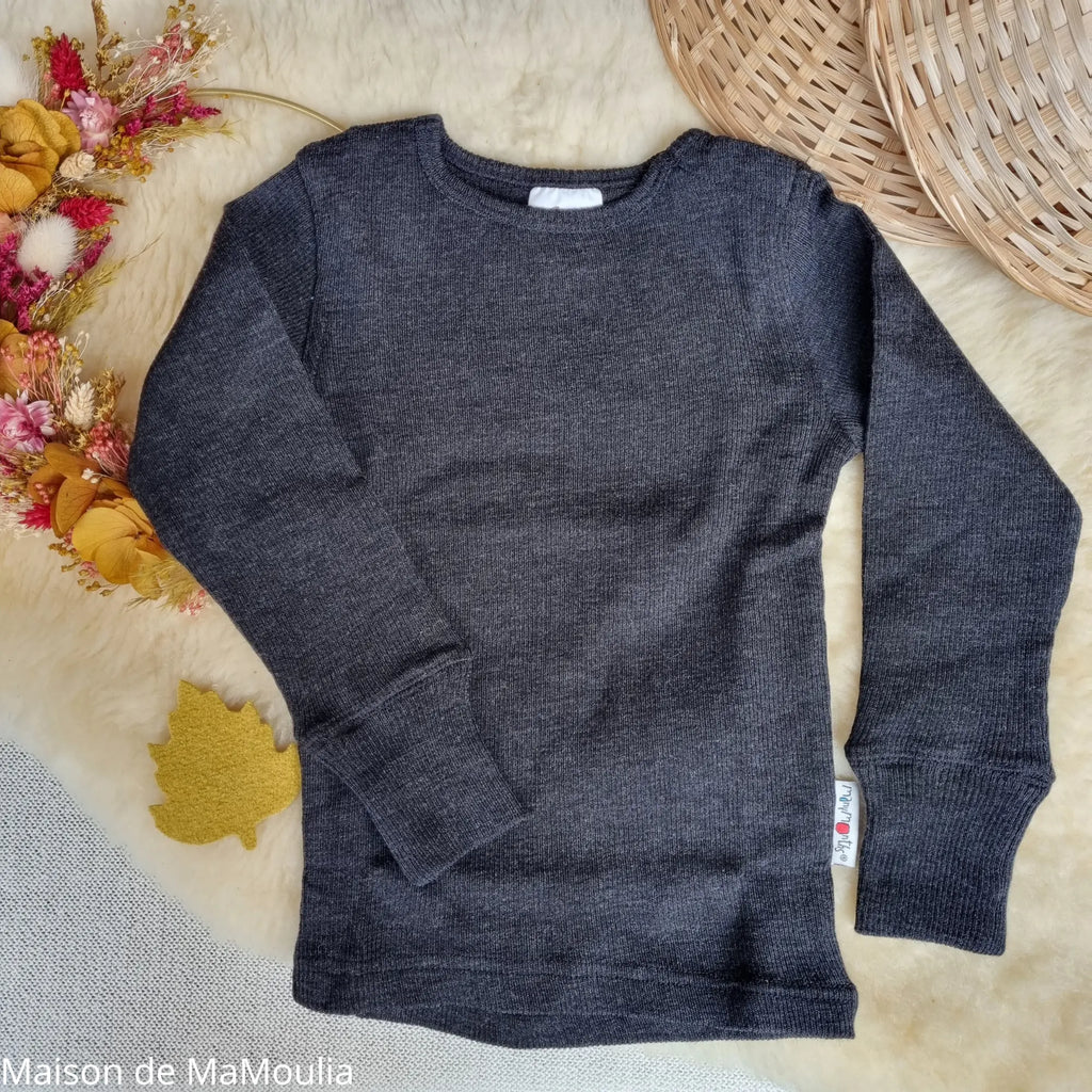 ManyMonths - T-shirt évolutif manches longues - laine mérinos ManyMonths