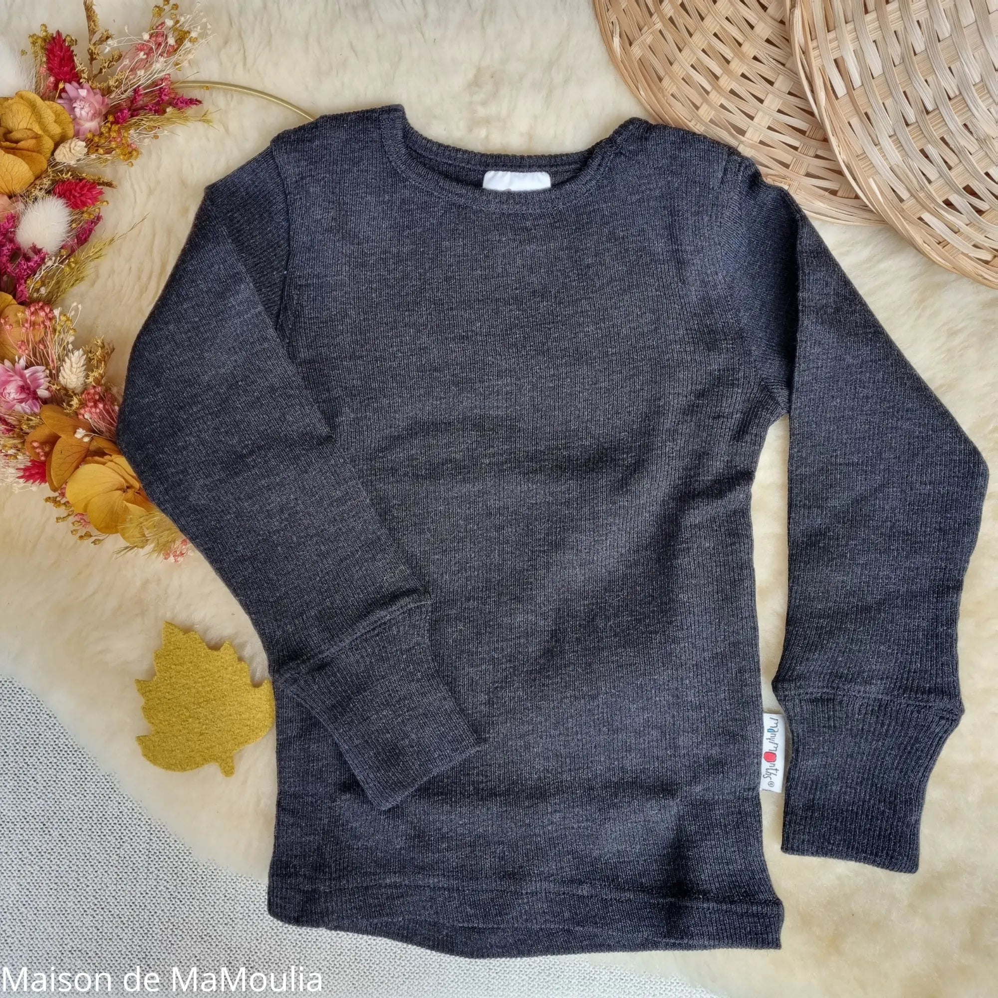ManyMonths - T-shirt évolutif manches longues - laine mérinos ManyMonths