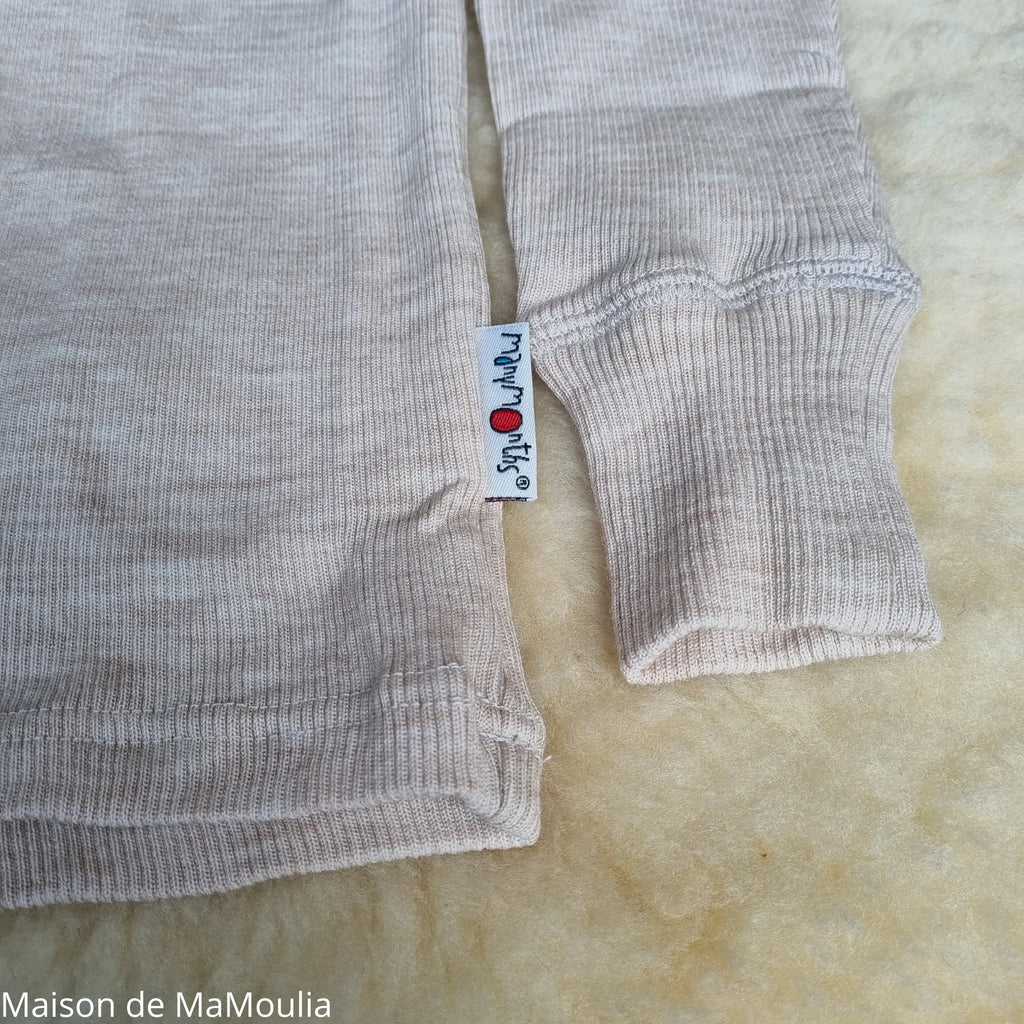 ManyMonths - T-shirt évolutif manches longues - laine mérinos ManyMonths