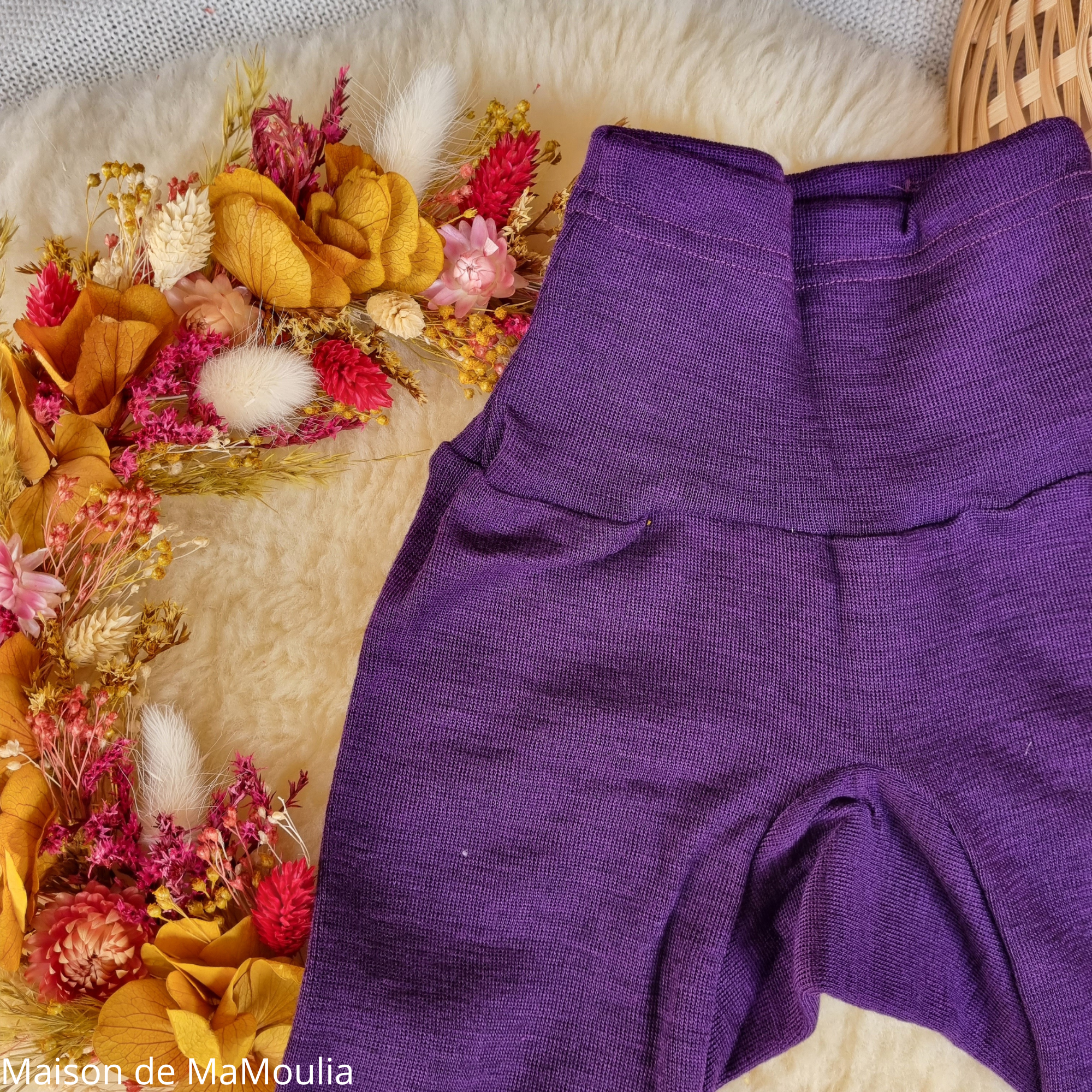 Cosilana - Pantalon bébé, laine-soie