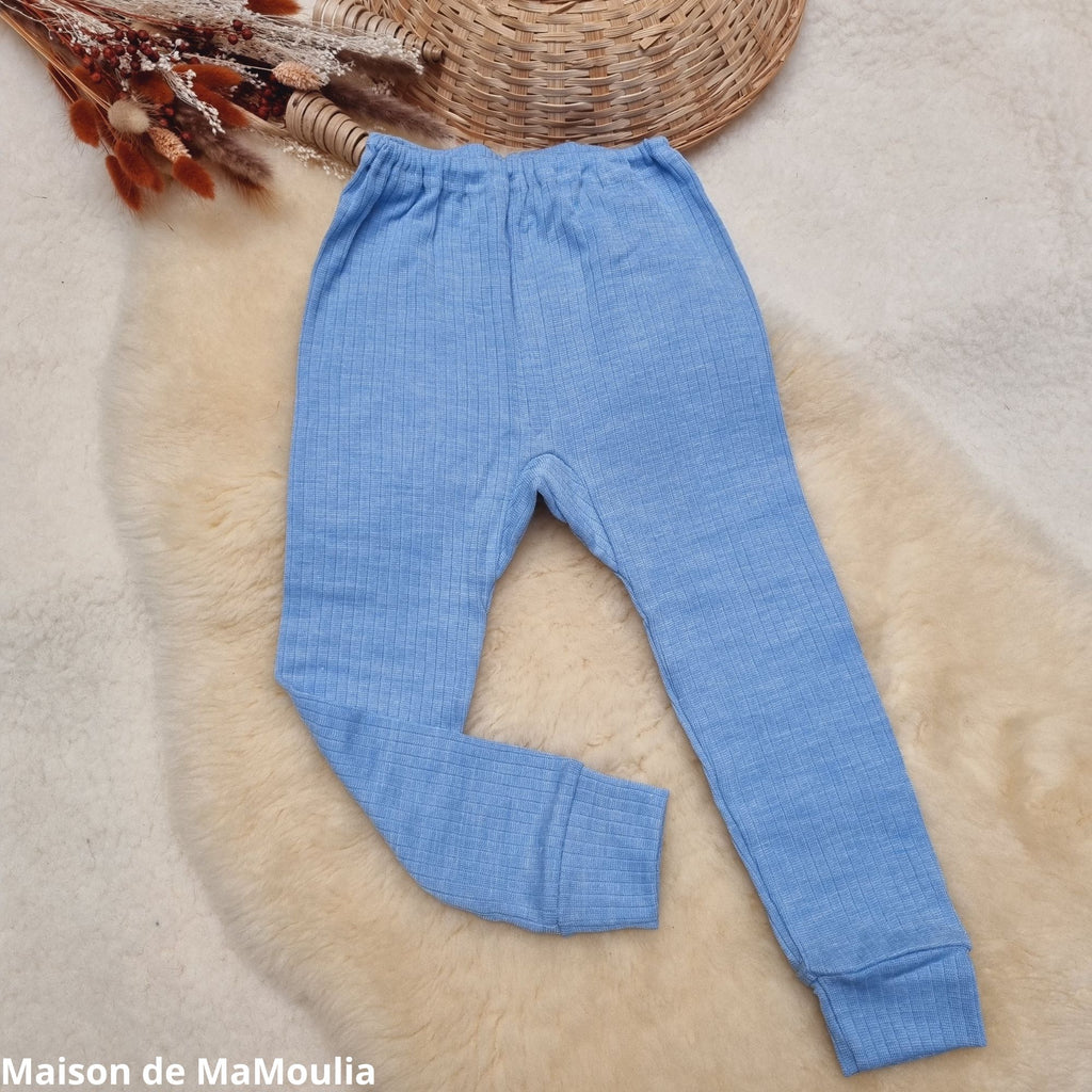 Cosilana - Legging enfant, laine-soie-coton