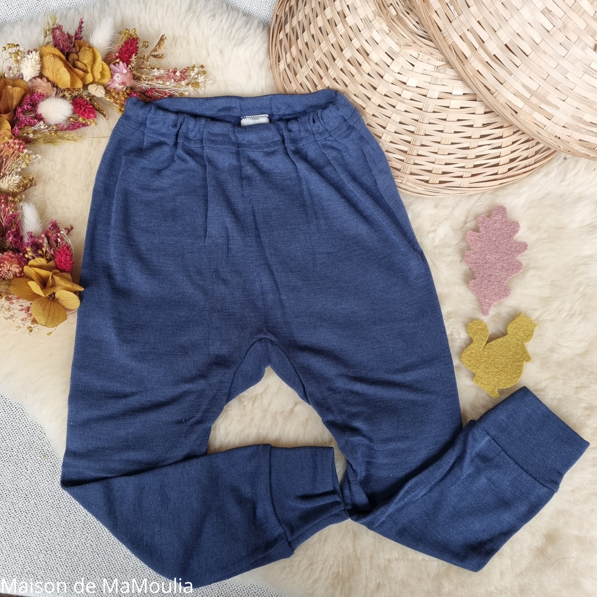 Cosilana - Legging enfant, laine-soie