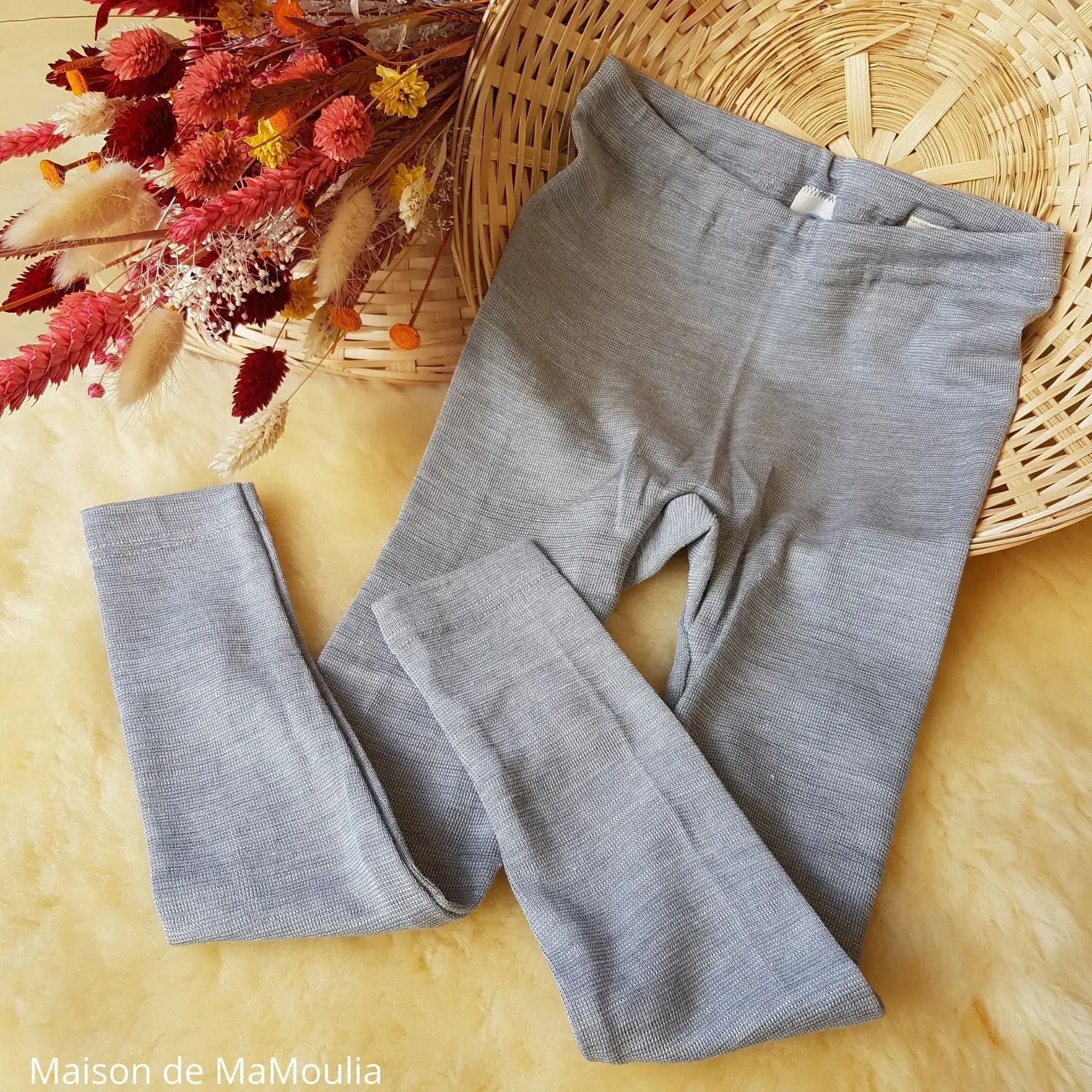 Cosilana - Legging enfant, laine-soie Cosilana