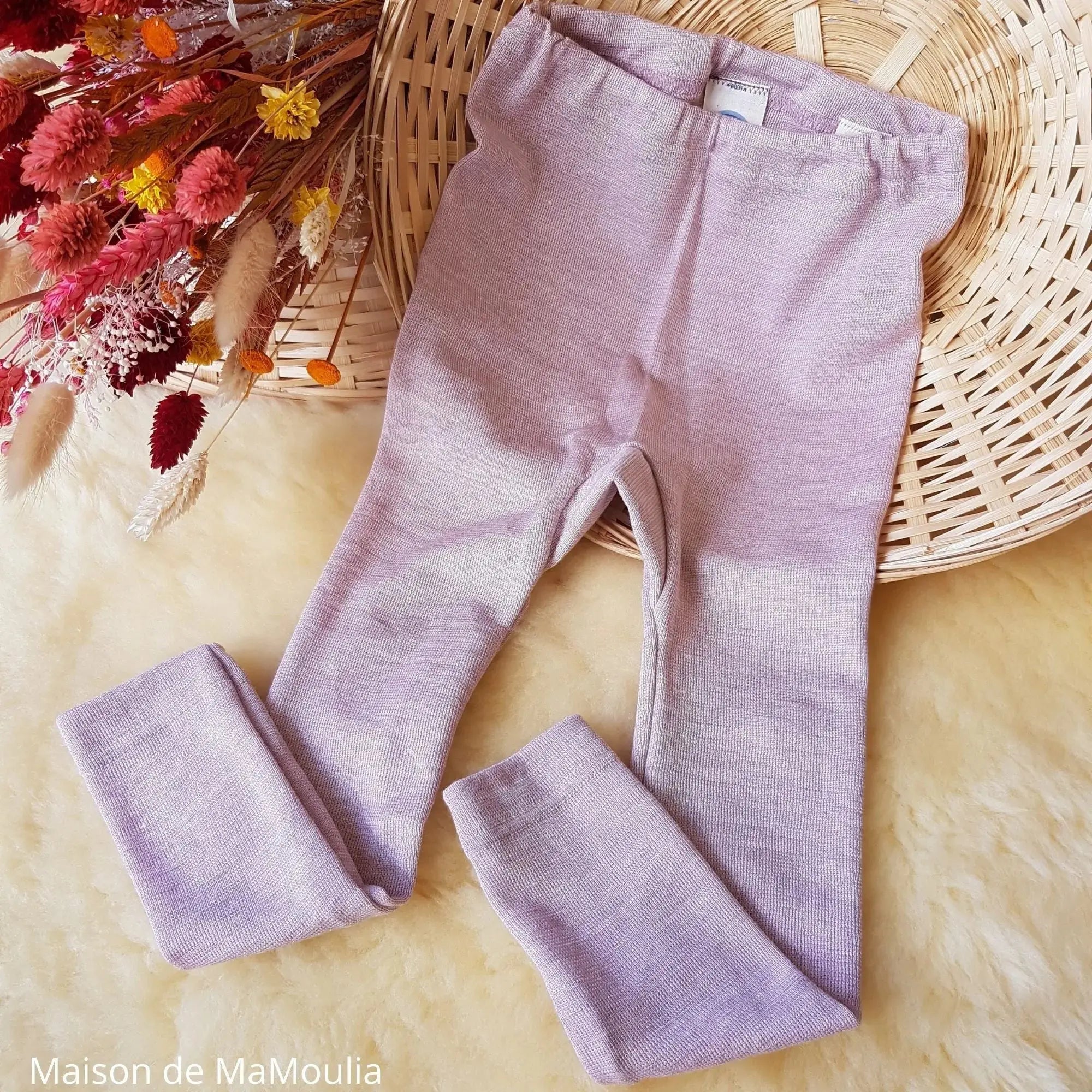 Cosilana - Legging enfant, laine-soie Cosilana