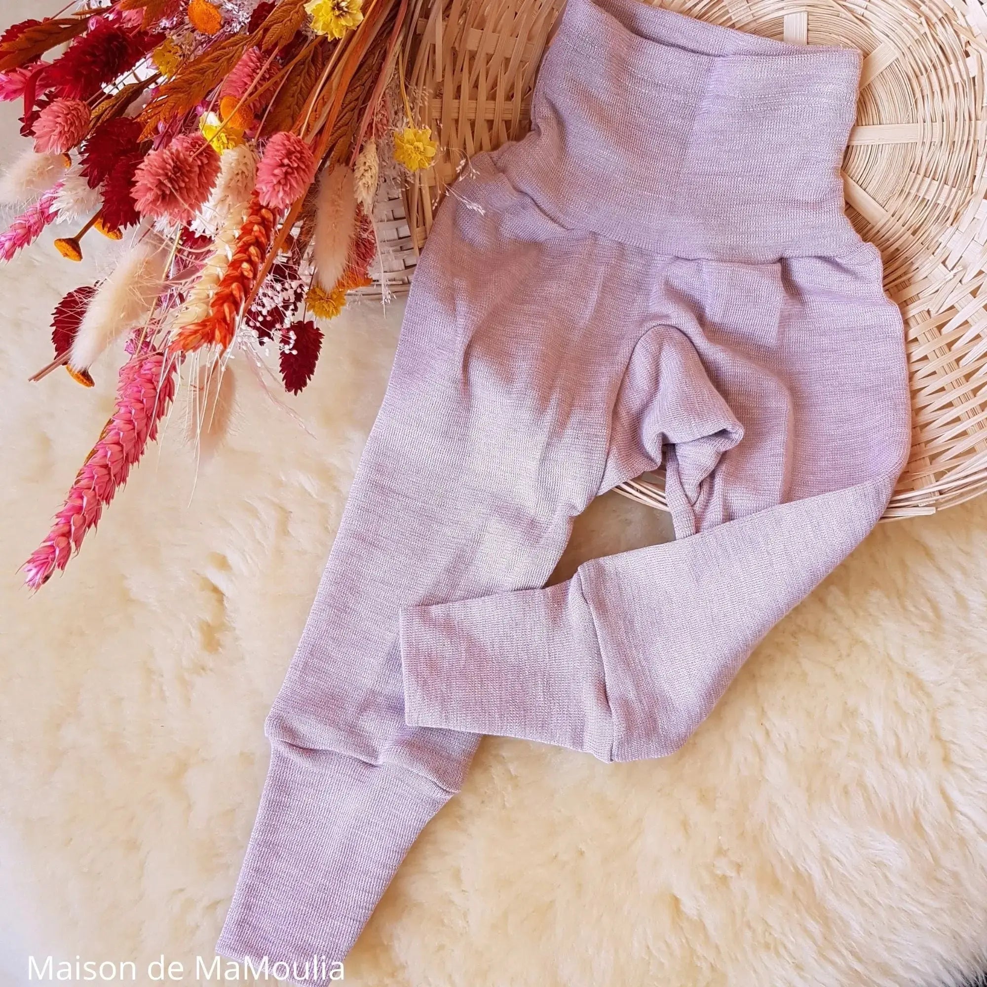 Cosilana - Pantalon bébé, laine-soie Cosilana