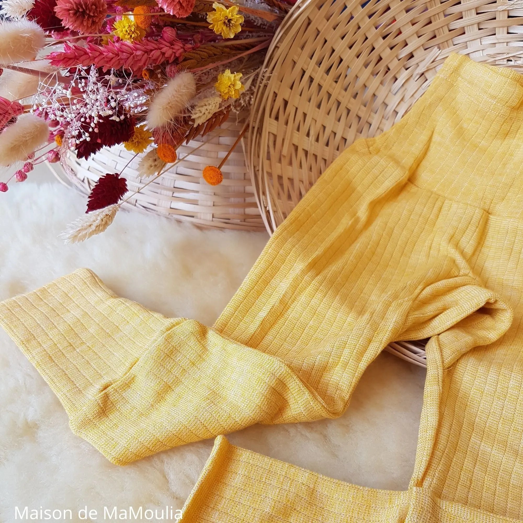 Cosilana - Pantalon bébé, laine-soie-coton Cosilana