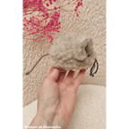 Petite Souris - pure laine 13 cm - Maison de Mamoulia