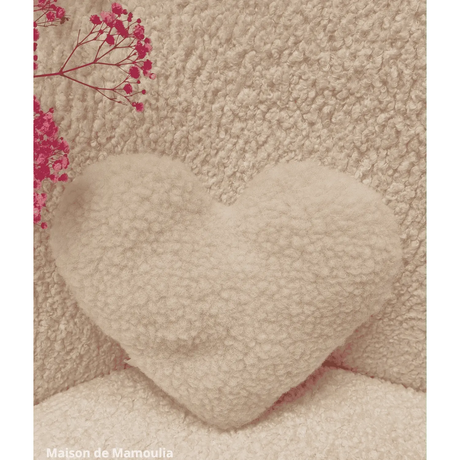 Cœur - pure laine 27 cm - Maison de Mamoulia Maison de Mamoulia