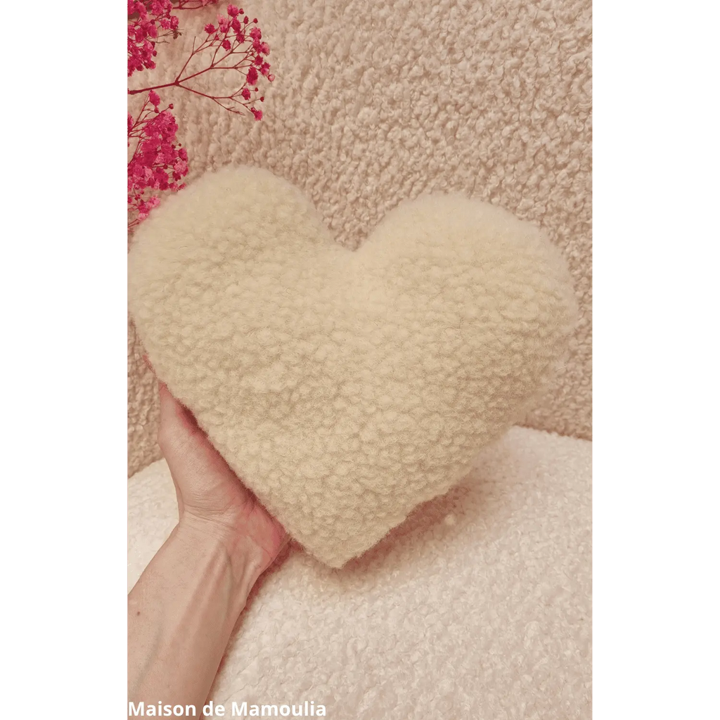 Cœur - pure laine 27 cm - Maison de Mamoulia