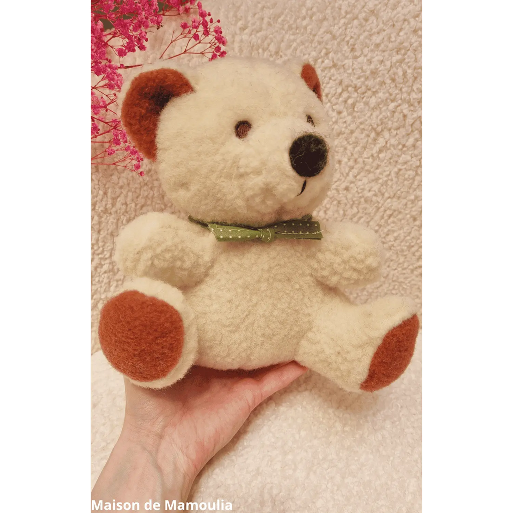 Peluche Ourson pure laine 25 cm - Maison de Mamoulia