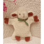 Marionette Bouillotte Mouton - pure laine et noyaux de cerises - 20 cm - Maison de Mamoulia Maison de Mamoulia