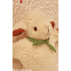 Marionette Bouillotte Mouton - pure laine et noyaux de cerises - 20 cm - Maison de Mamoulia