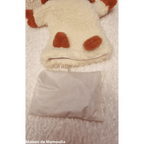 Marionette Bouillotte Mouton - pure laine et noyaux de cerises - 20 cm - Maison de Mamoulia