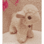 Saling - Peluche Agneau avec clochette - pure laine - 20 cm Saling