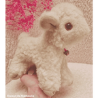 Saling - Peluche Agneau avec clochette - pure laine - 20 cm Saling