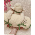 Doudou Mouton avec sa couverture pure laine - Maison de Mamoulia