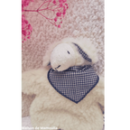 Saling - Peluche Agneau Fred -  bouillotte noyaux de cerises - 30cm Saling