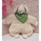 Saling - Peluche Agneau Hugo -  bouillotte noyaux de cerises - 30cm