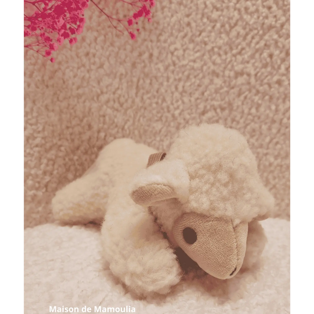 Saling - Petite Peluche Agneau en laine - 18 cm Saling