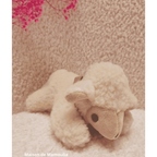 Saling - Petite Peluche Agneau en laine - 18 cm Saling