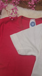 Cosilana - T-shirt enfant manches courtes, laine-soie