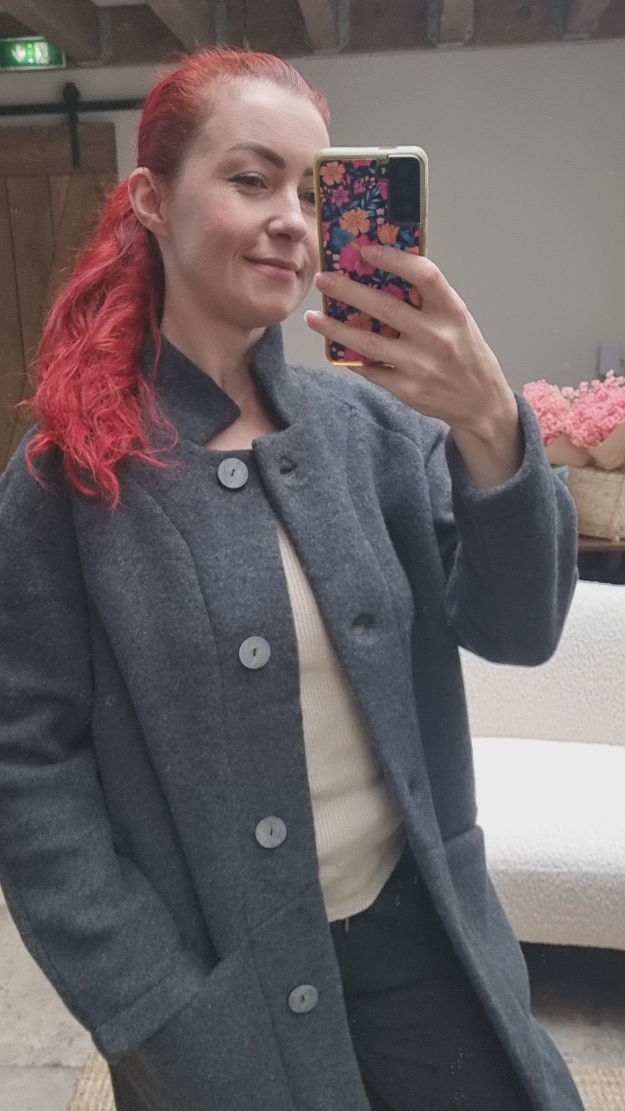 Reiff - Manteau long femme Paola pure laine polaire