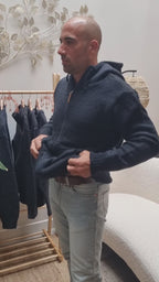 Fuza Wool - Hoody homme Dai laine mérinos doublé
