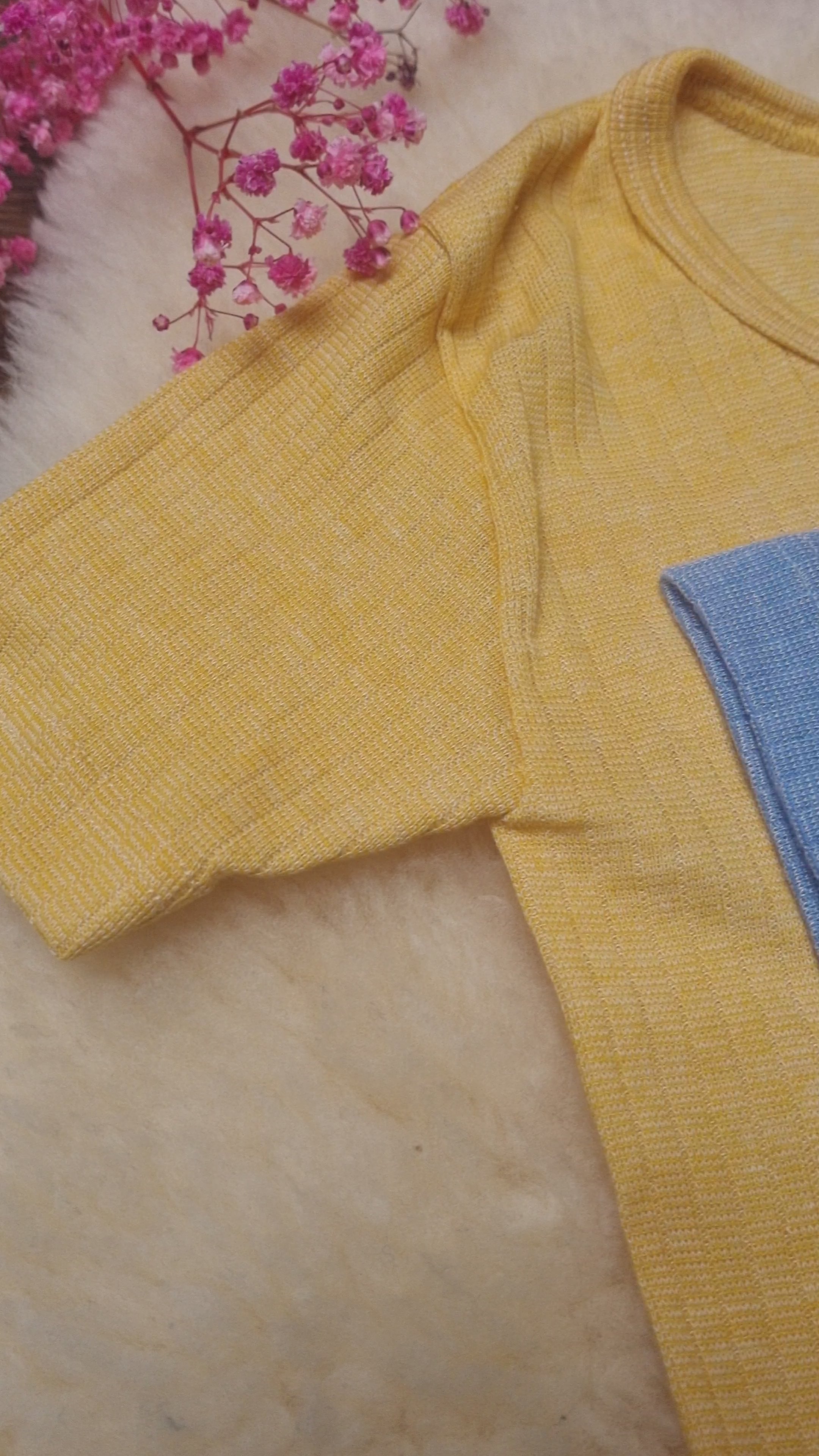 Cosilana - T-shirt manches courtes enfant, laine-soie-coton