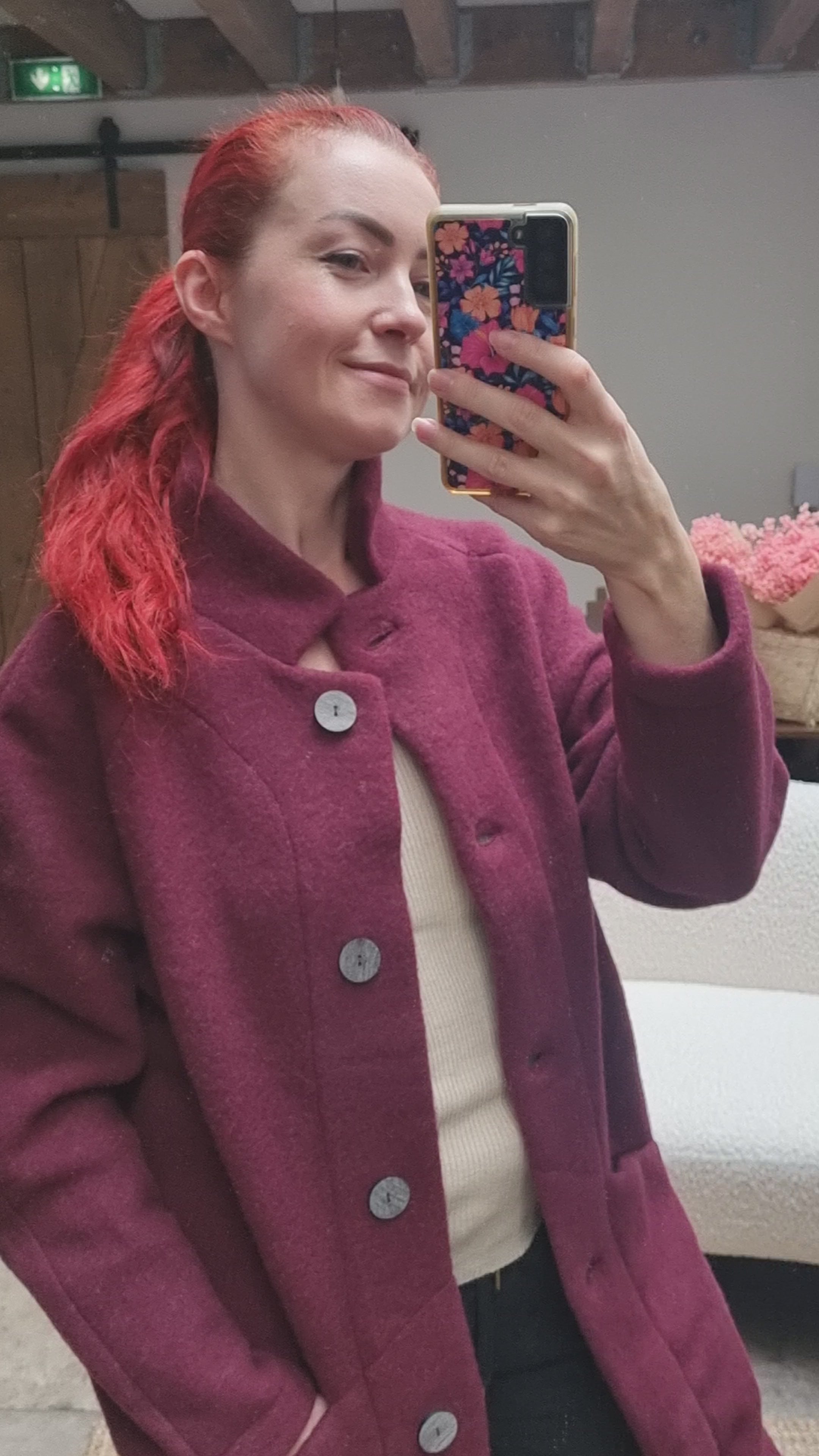 Reiff - Manteau long femme Paola pure laine polaire