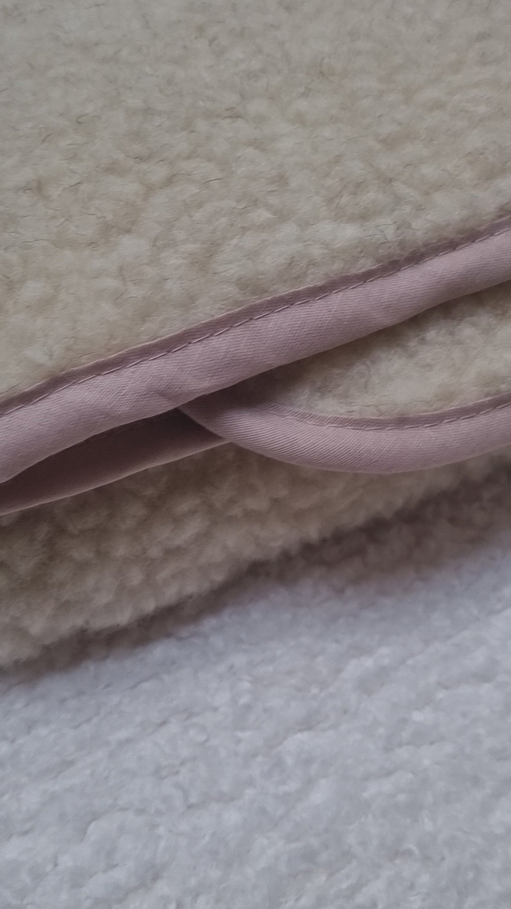 Saling - Double-sided mattress topper, pure organic wool-cotton