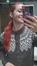 Fuza Wool - Che Che cardigan, merino wool, hand-knitted