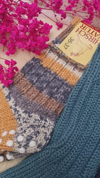 Hirsch Natur - Adult non-slip socks - 100% wool