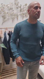 Reiff - Pull homme Anton laine mérinos, maille côtelée