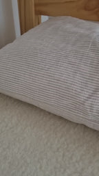 Drap de lit en laine écrue sur trame coton - Maison de Mamoulia