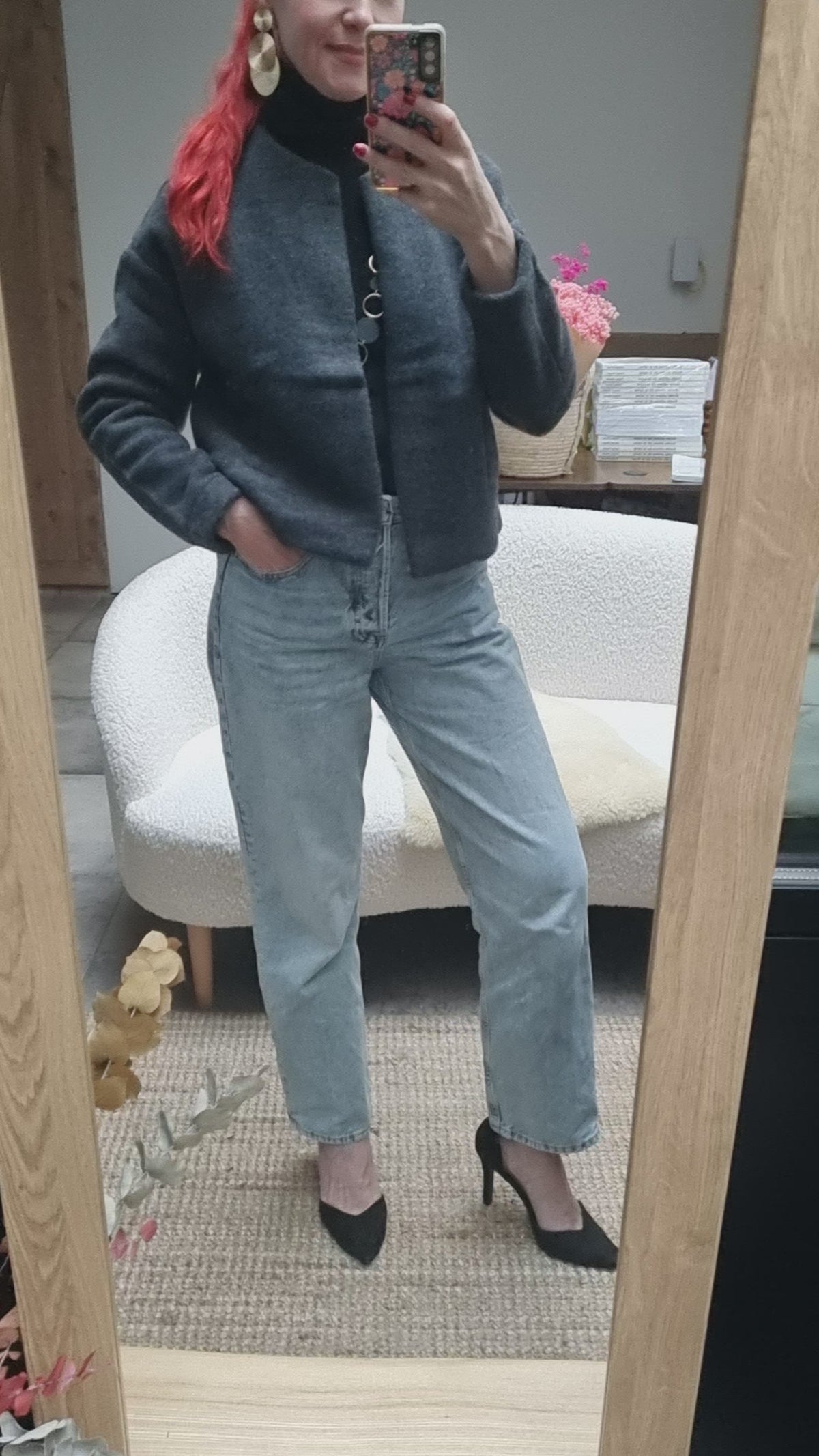 Reiff - Veste cardigan femme Jette en laine mérinos polaire