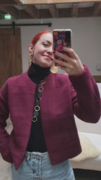 Reiff - Veste cardigan femme Jette en laine mérinos polaire