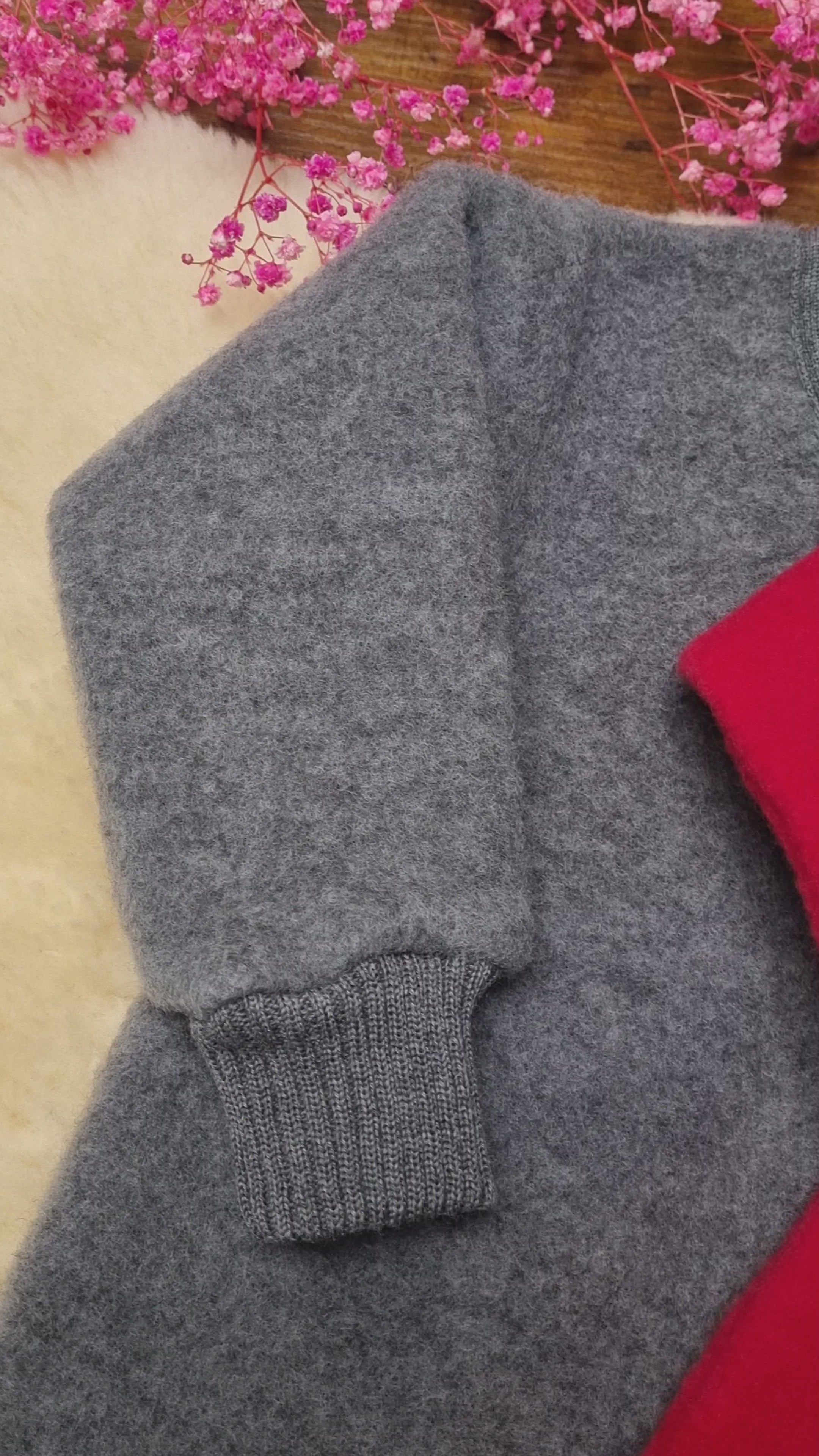 Reiff - Combinaison pyjama enfant en laine mérinos polaire