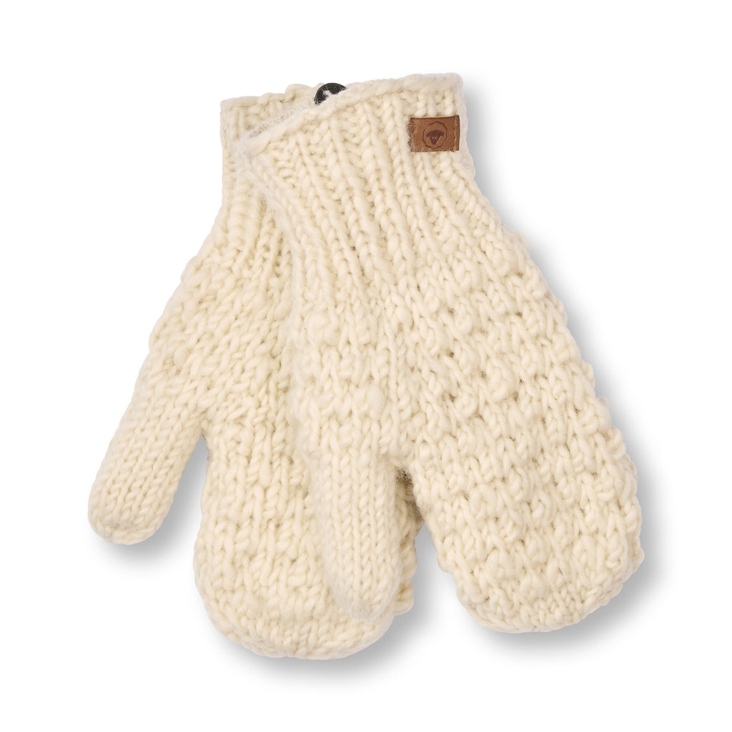 Fuza Wool - Moufles Queen laine mérinos doublés, tricoté main