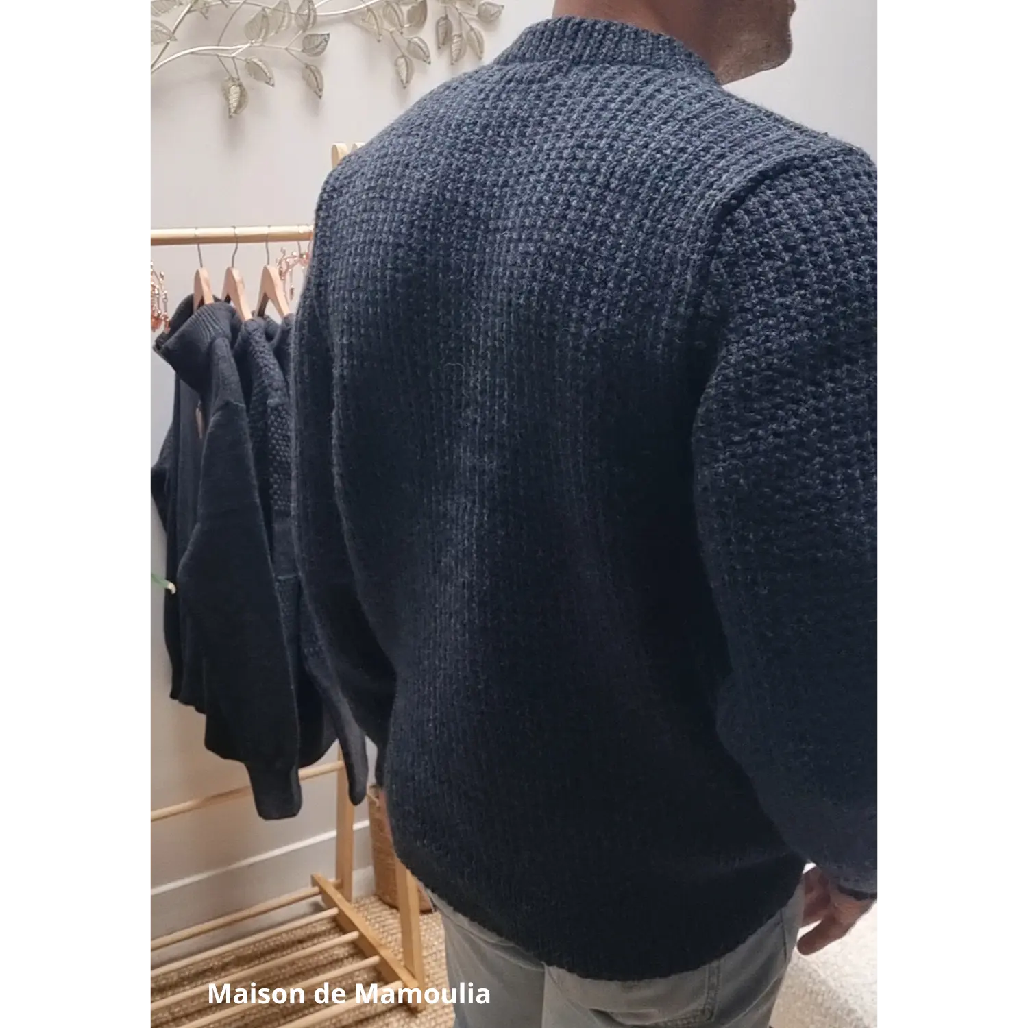 Fuza Wool - Pull homme Ragnar en laine mérinos tricoté main Fuza Wool