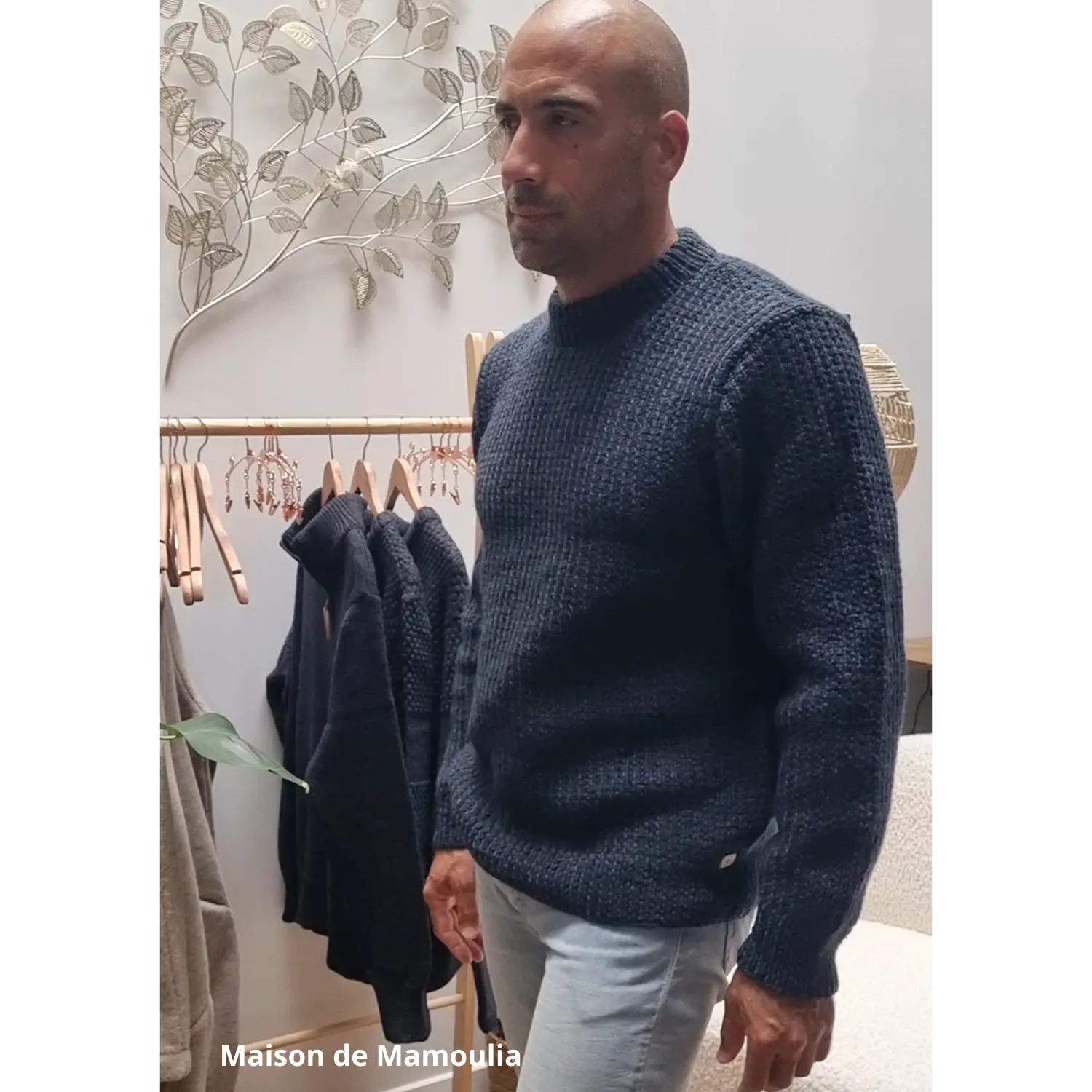 Fuza Wool - Pull homme Ragnar en laine mérinos tricoté main Fuza Wool