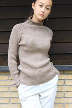 Esencia - Pull col montant femme Erica, pur alpaga