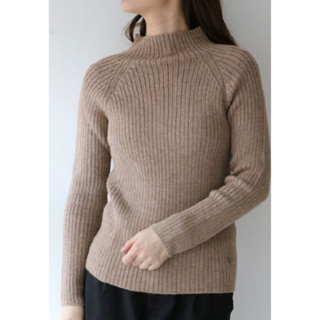 Esencia - Pull col montant femme Erica, pur alpaga